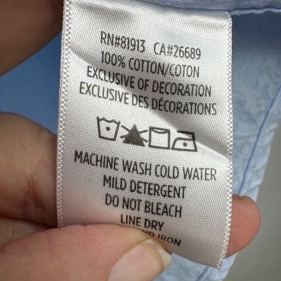 ROBERT GRAHAM Geometric blue on blue design Short Sleeve Shirt - Picture 8 of 11